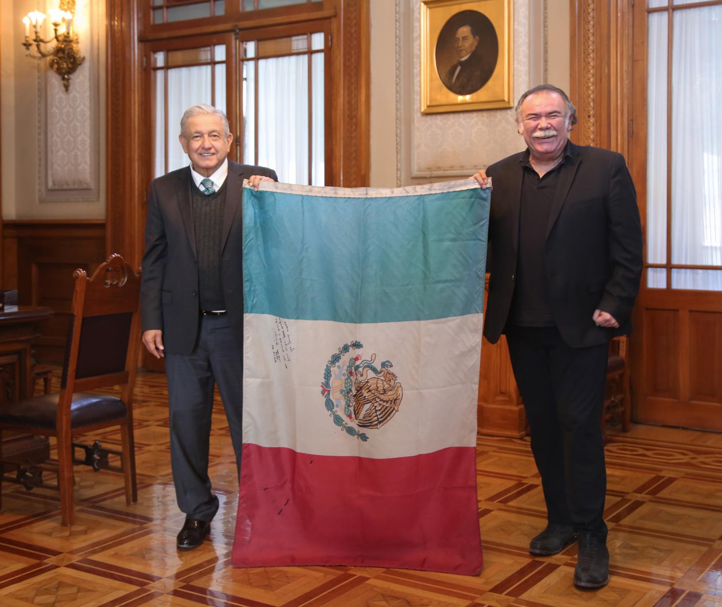 AMLO se reúne con el secretario general de la ANDA, el actor Jesús Ochoa