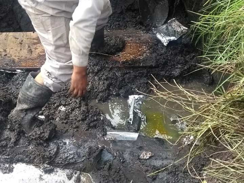 Aseguran terreno de huachicoleros en Tultitlán