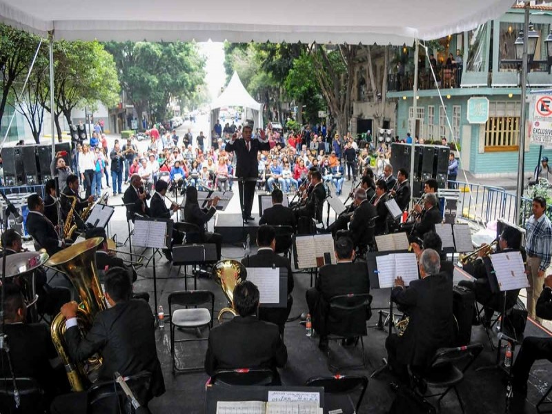 Banda Sinfónica de la CDMX da concierto al aire libre