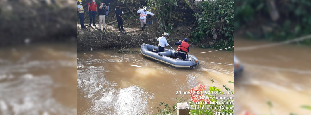 Buscan a niña arrastrada por la corriente del rio Amarillo en SCLC