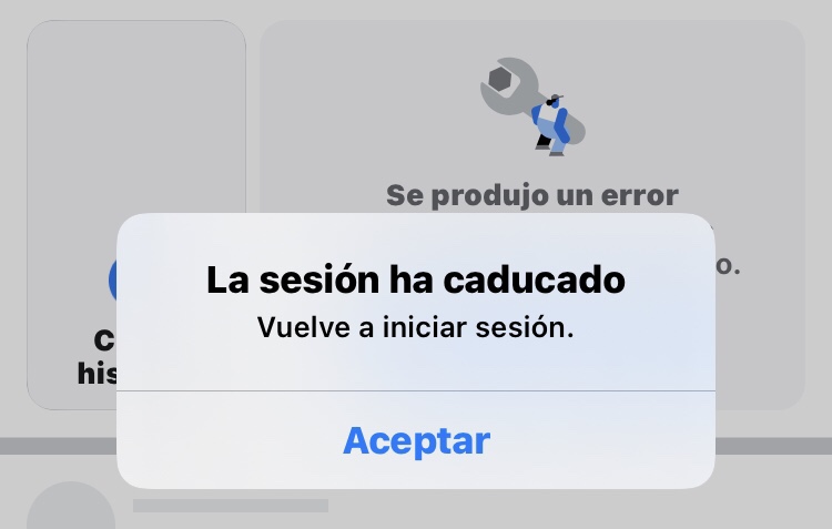 ¿Caducó tu sesión de Facebook?