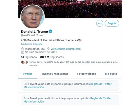 ¿Censura o cumplimiento de la ley en plataformas digitales tras tweets de Trump?