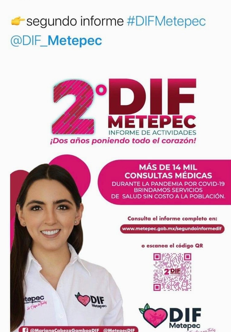 CERTIFICACIÓN DE SERVICIOS DEL DIF METEPEC GARANTIZAN SU CALIDAD: MARIANA CABEZA