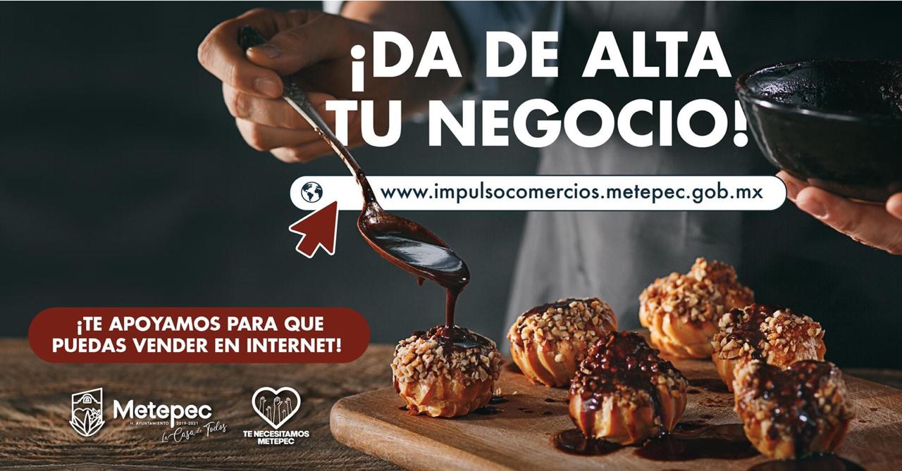 Con plataforma digital ayudan en Metepec a comerciantes