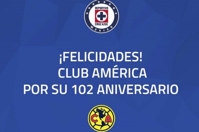 Cruz Azul olvida el pasado y felicita al América