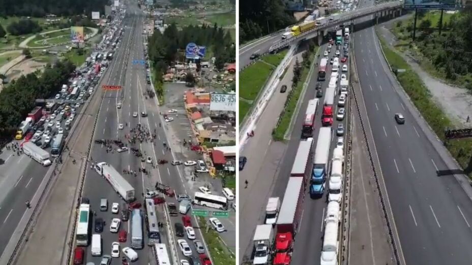 Desde mañana cierran dos carriles de la carretera México-Toluca