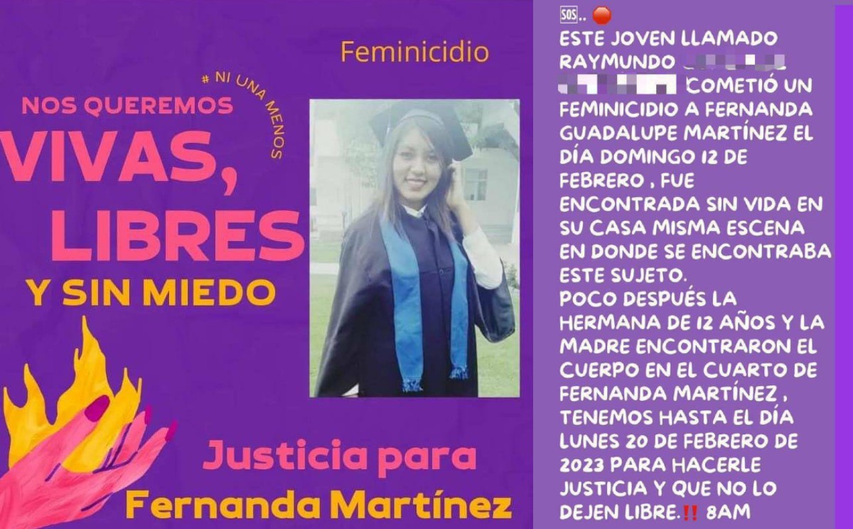 Despiden a Guadalupe, primer feminicidio del año en el Edomex