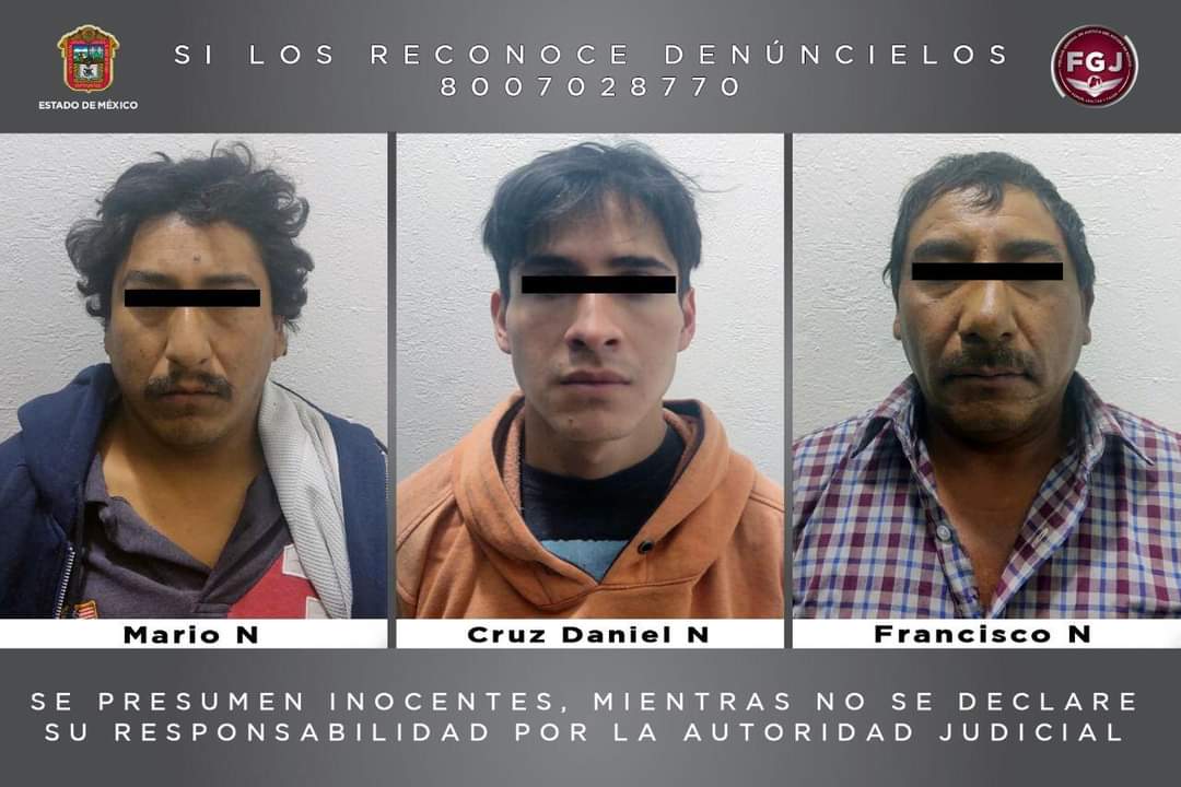 Detienen a Francisco y a sus dos hijos por el asesinato de un hombre en Chimalhuacán