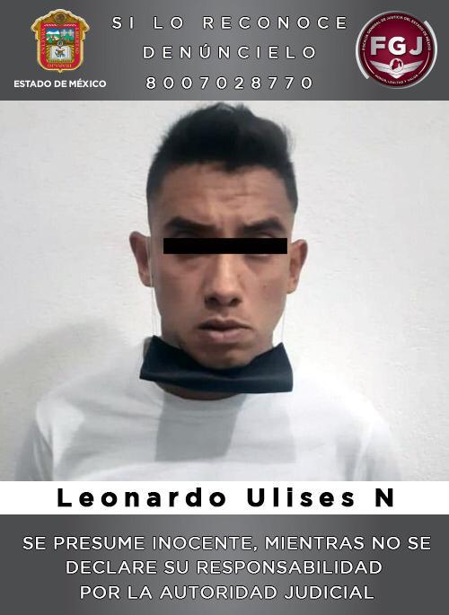 Detienen a Leonardo Ulises por matar a un hombre en Cuautitlán