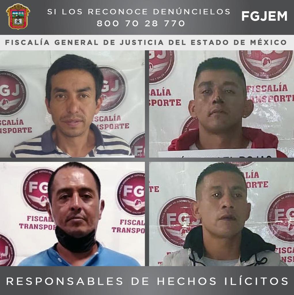 Dictan sentencia a cuatro ladrones de transporte publico del Valle de México