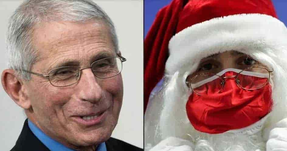 Dr. Fauci asegura que él mismo vacunó a Santa Claus contra COVID-19