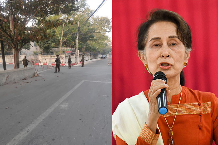 El Ejército birmano toma el control de país tras la detención de la jefa de facto del gobierno, Aung San Suu Kyi y otros líderes