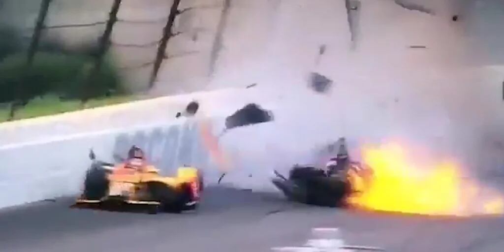 El estremecedor accidente a máxima velocidad en Indy Car