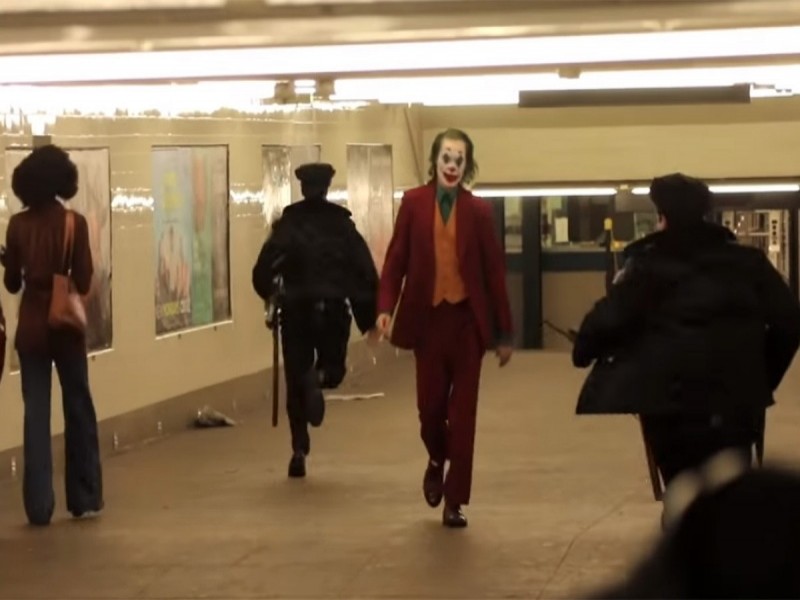 El 'Joker' se pasea por el Metro de Nueva York