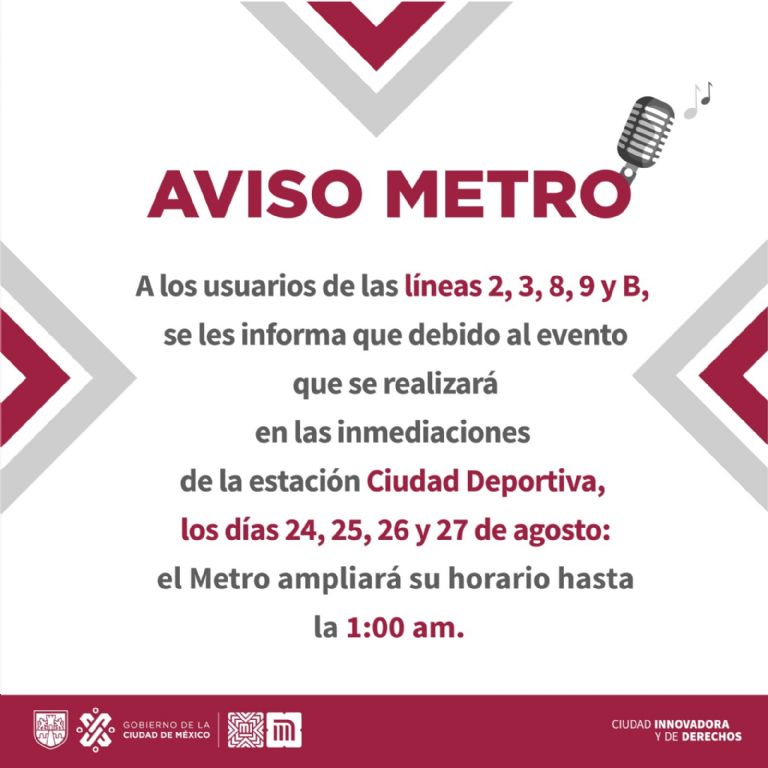 El Metro operará mañana en este horario CDMX