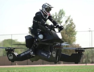 El nuevo juguete de los policías de Dubai: motos voladoras