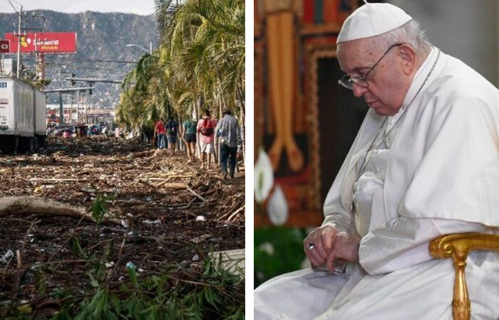 El papa Francisco muestra solidaridad y reza por las víctimas del huracán Otis en Guerrero, México