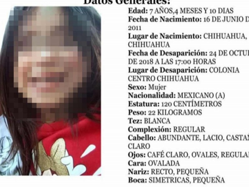 Encuentran sin vida a Camila Cobos, niña de 7 años que fue raptada en Chihuahua