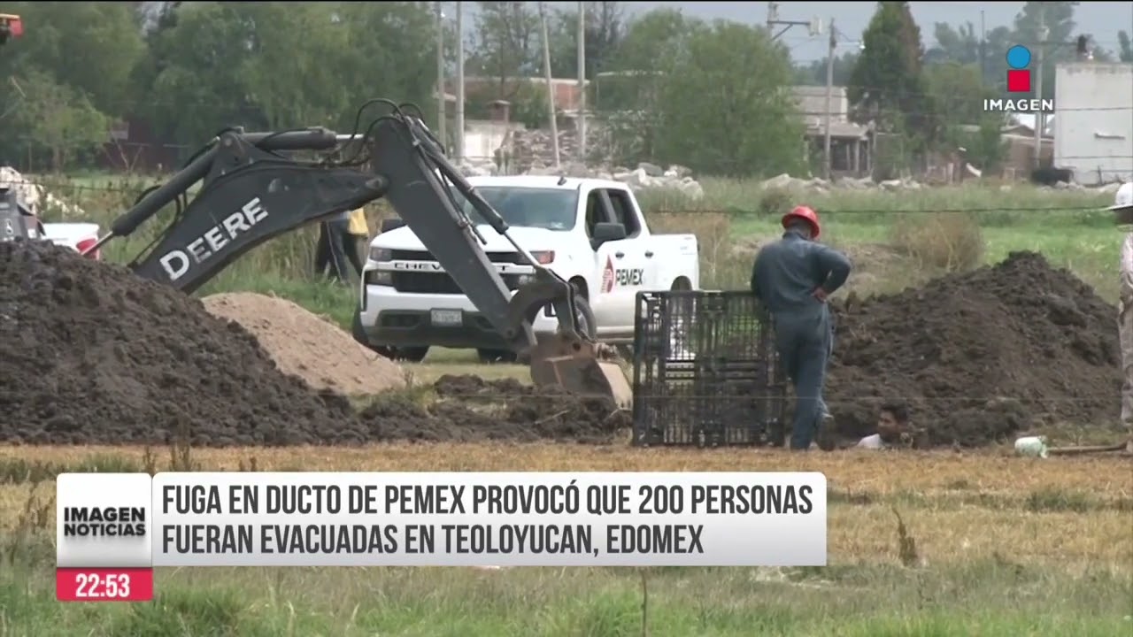 Evacúan a 2 mil 500 personas de Teoloyucanpor fuga en ducto de Pemex