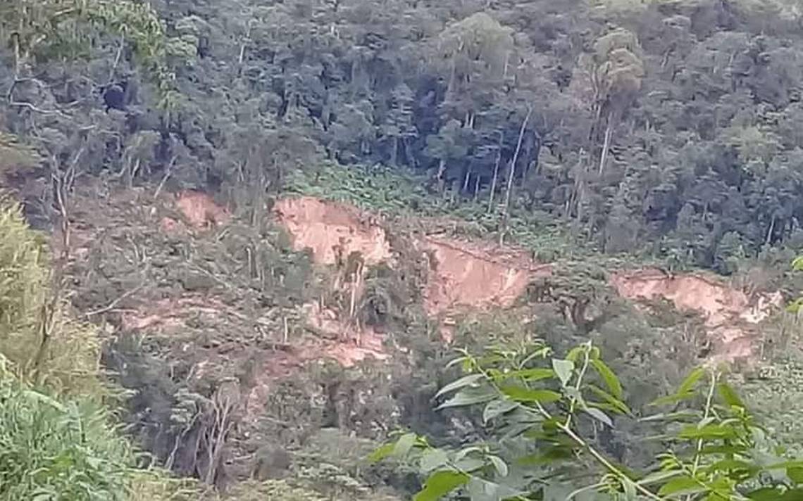 Evacúan a indígenas cerca de río de Chilón, por deslave de cerro