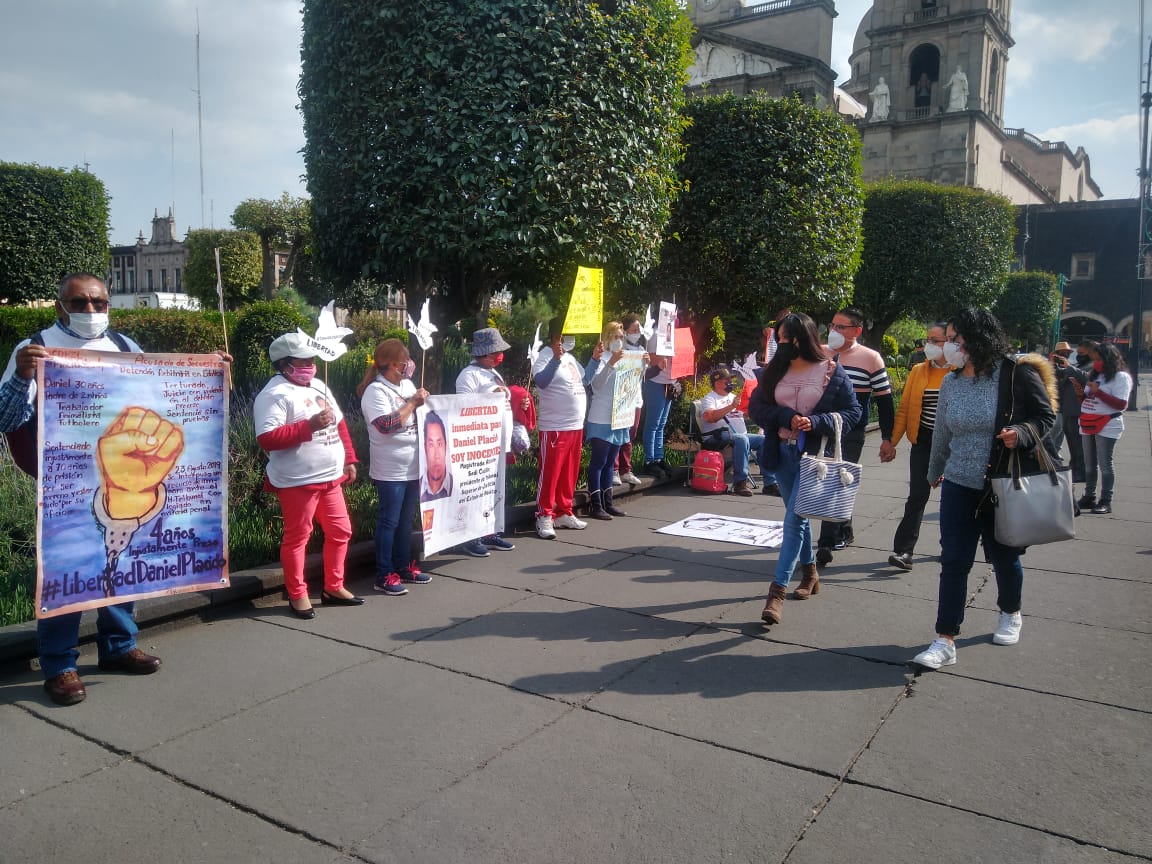 Exigen libertad para Daniel en Toluca