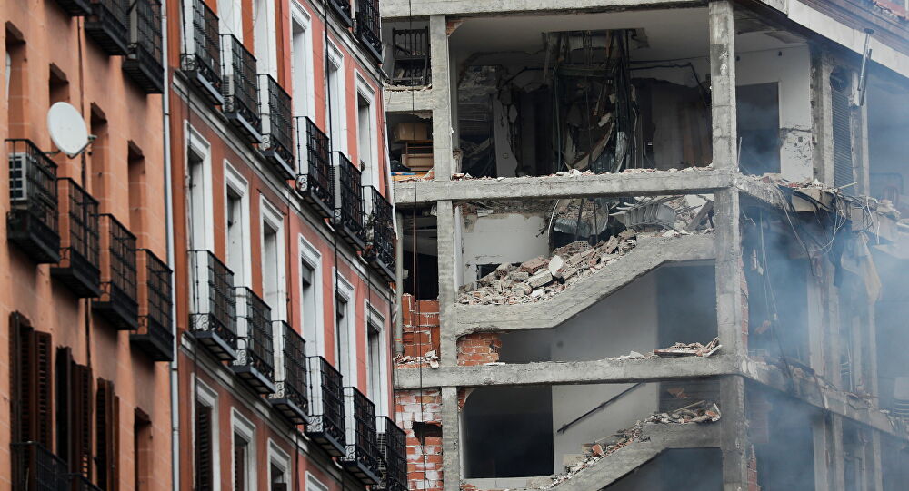 Explosión en edificio de Madrid deja al menos dos muertos