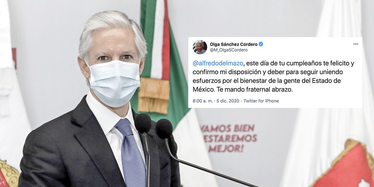 Felicitan actores políticos a Alfredo del Mazo en Twitter por su cumpleaños