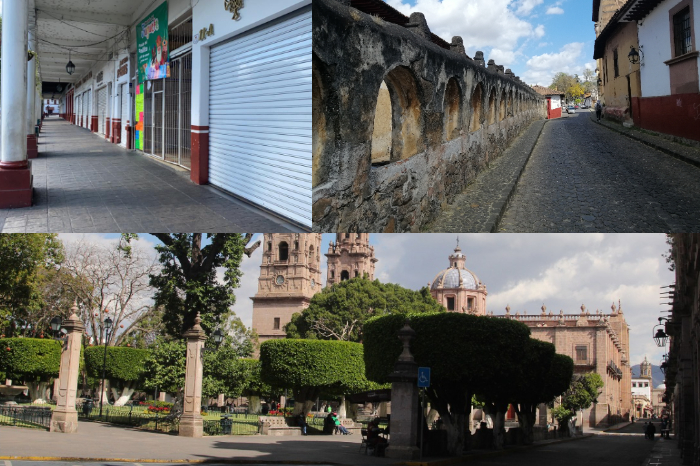 FOTOS | Pátzcuaro, Uruapan y Morelia lucen con negocios cerrados y calles vacías