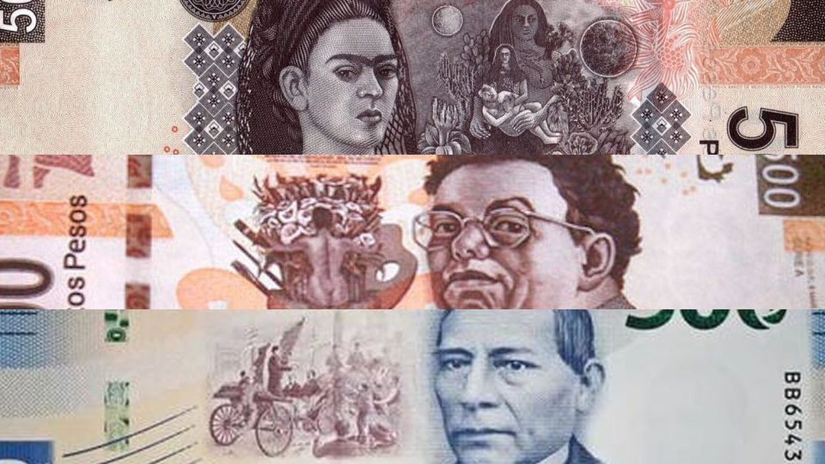 Frida Kahlo y Diego Rivera ya no son la cara de los billetes mexicanos