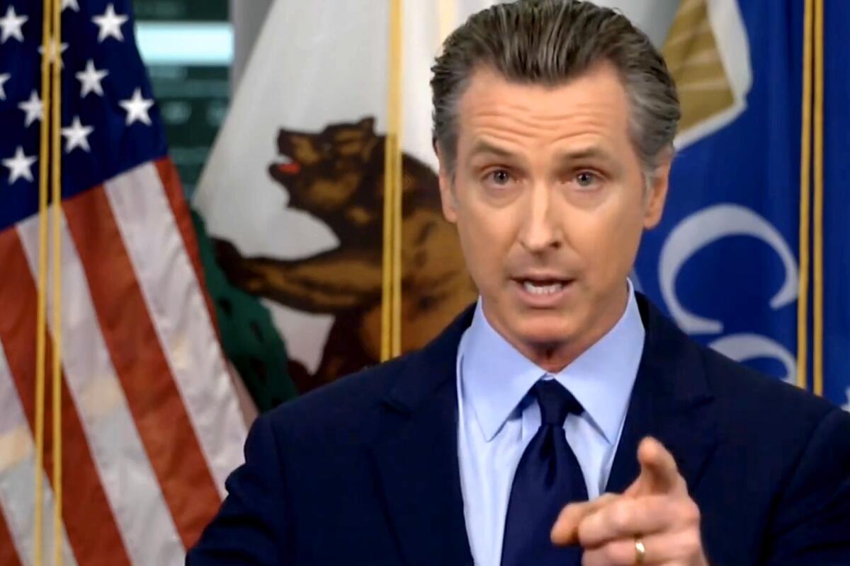 Gavin Newsom anuncia alivio económico para pequeños negocios