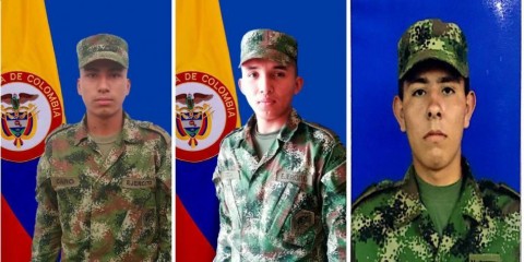 Guerrilla colombiana libera a tres soldados presos desde agosto