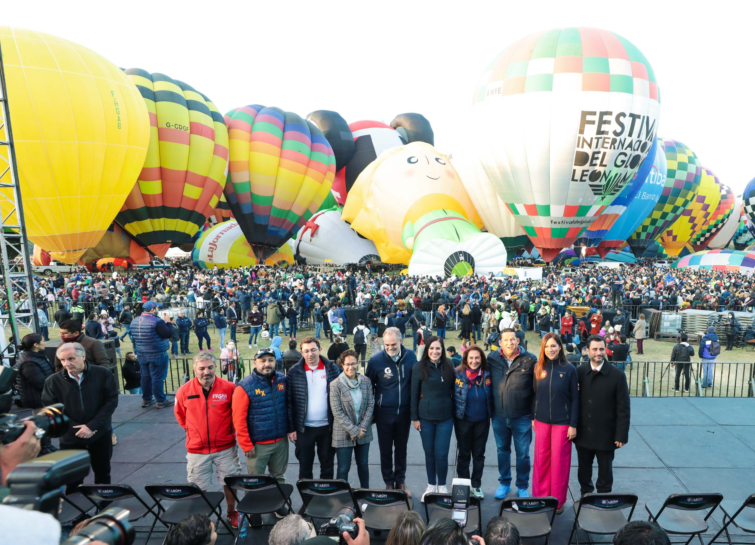 Inauguran Festival Internacional del Globo en Guanajuato