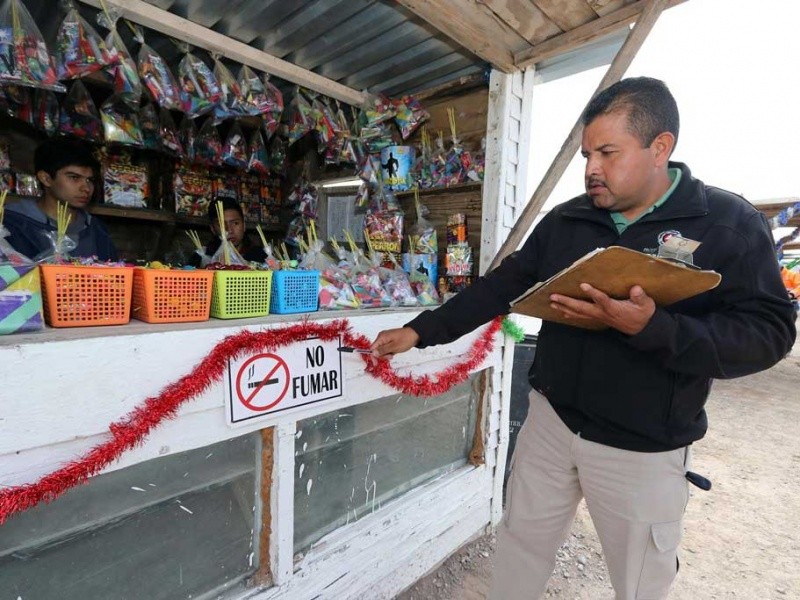 Inspeccionan feria del cohete en Arteaga, Coahuila