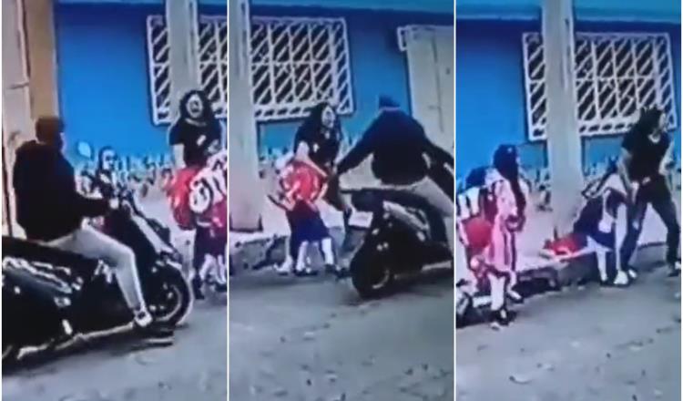 Intentaron secuestrar a niña en una moto pero vecinos lo impidieron