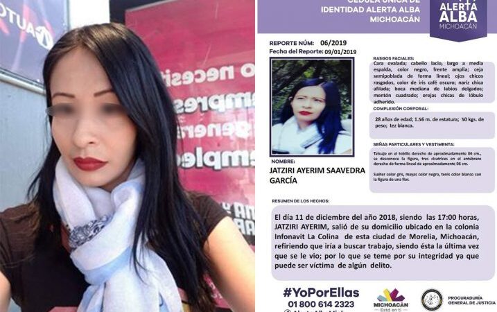 Jatsiri salió a buscar trabajo y no volvió; dos años después su novio fue detenido, pero ella no aparece