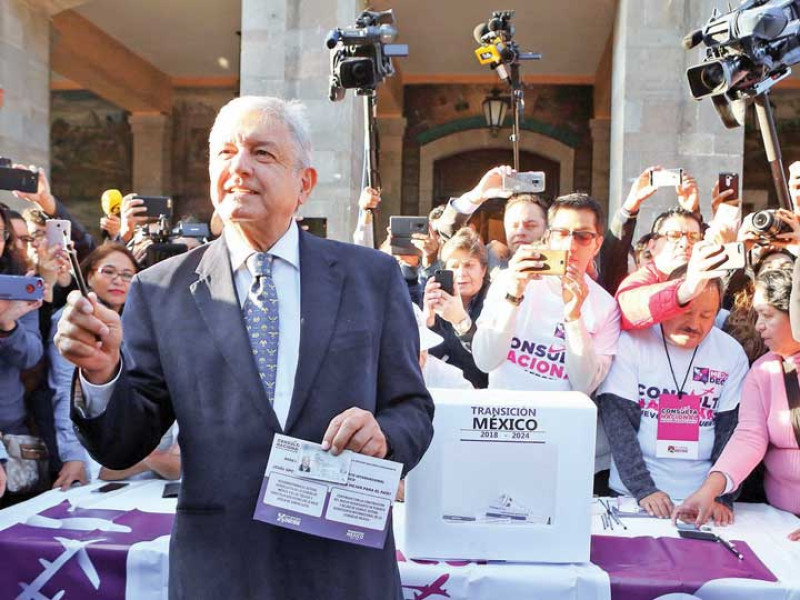 'La consulta va muy bien e irá mejor': López Obrador