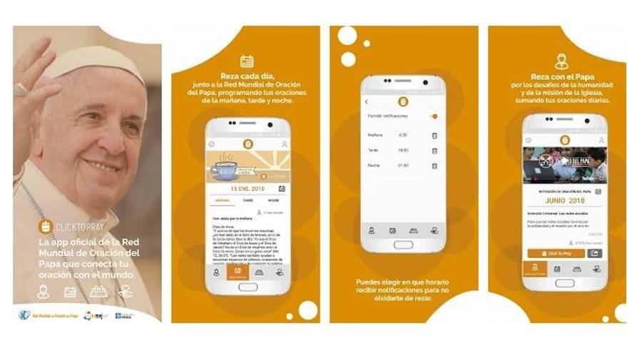La población podrá acompañar al Papa en sus oraciones con la aplicación Click To Pray