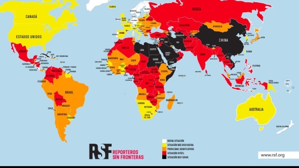 La represión contra los periodistas se agravó con la pandemia, según Reporteros Sin Fronteras