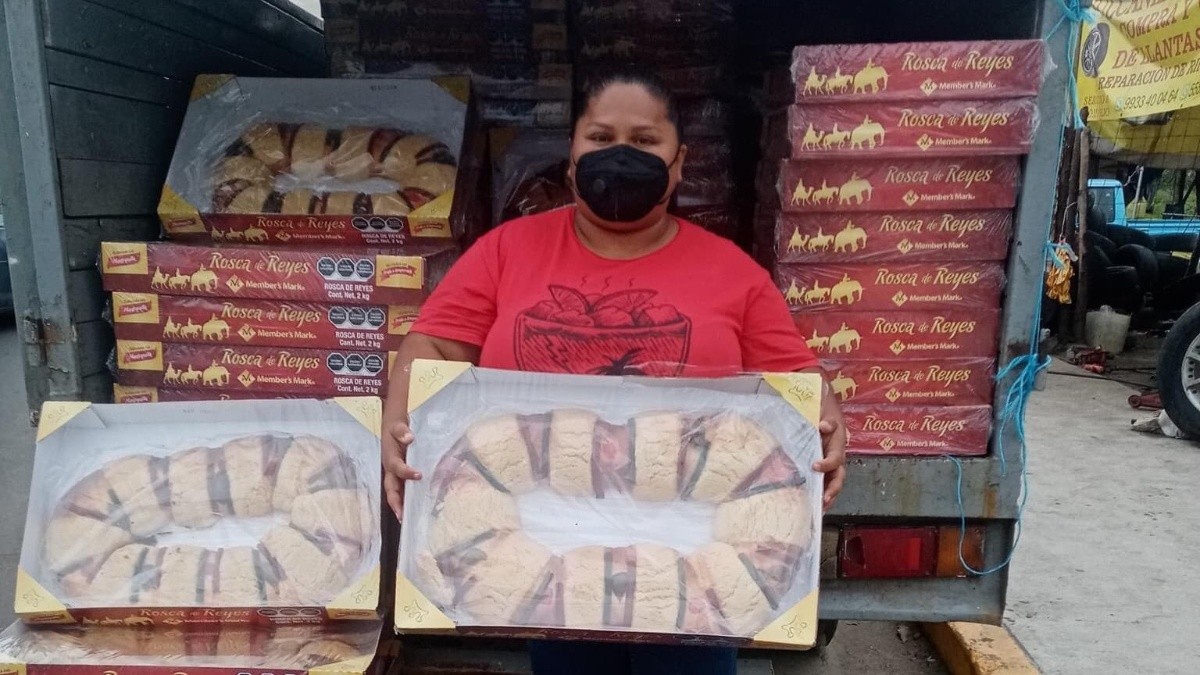 #LadyRosca compro 300 Roscas para vender, obtuvo jugosas ganancias