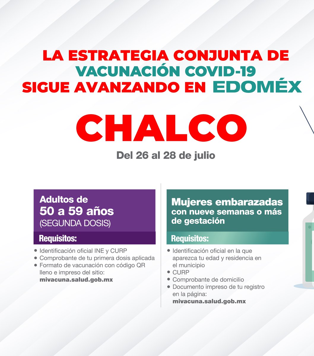 Llega activo para vacuna contra COVID para envasado a EdoMéx