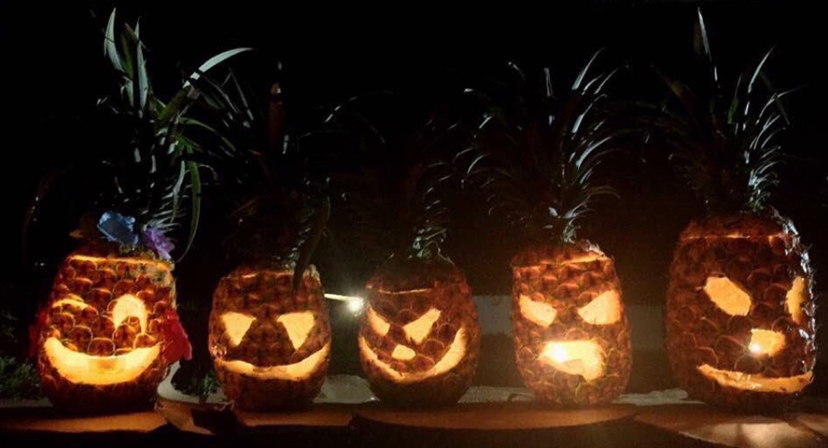 ¡Olvídate de las calabazas! Ahora las piñas lucen más terroríficas y aterradoras para Halloween