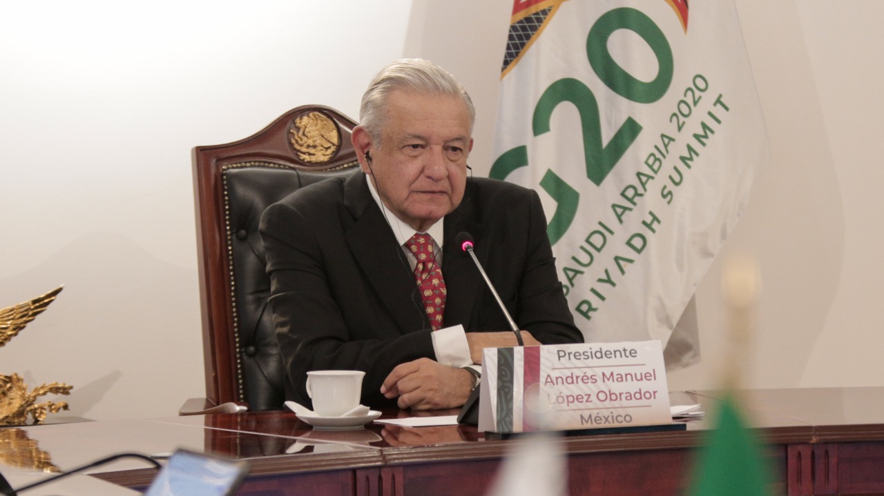 Participa AMLO en Cumbre Virtual de Líderes del G20