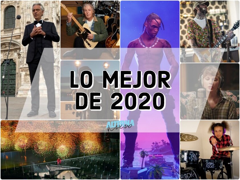 Pasa los últimos minutos de 2020 con música