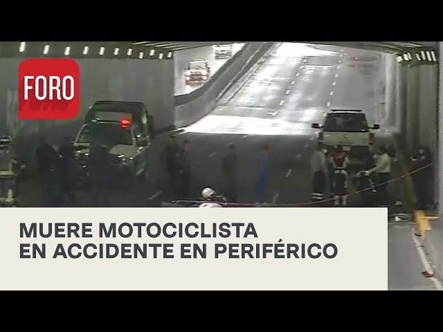 Pierde la vida motociclista tras accidente en carril central de Periférico