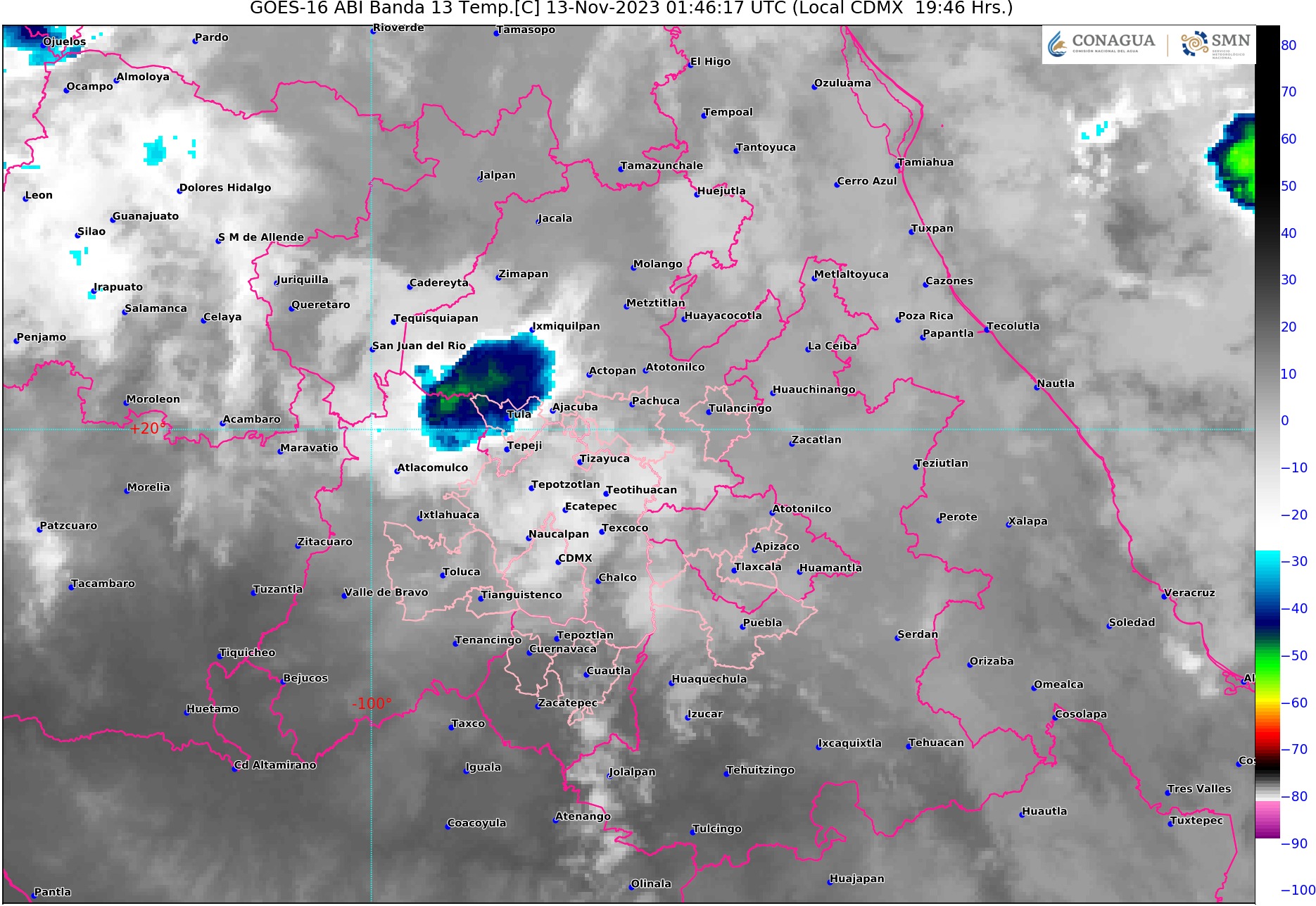 Podría llover en el Valle de México