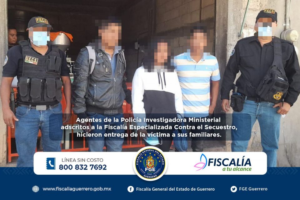 Policías frustran secuestro; rescatan a víctima en la Guerrero