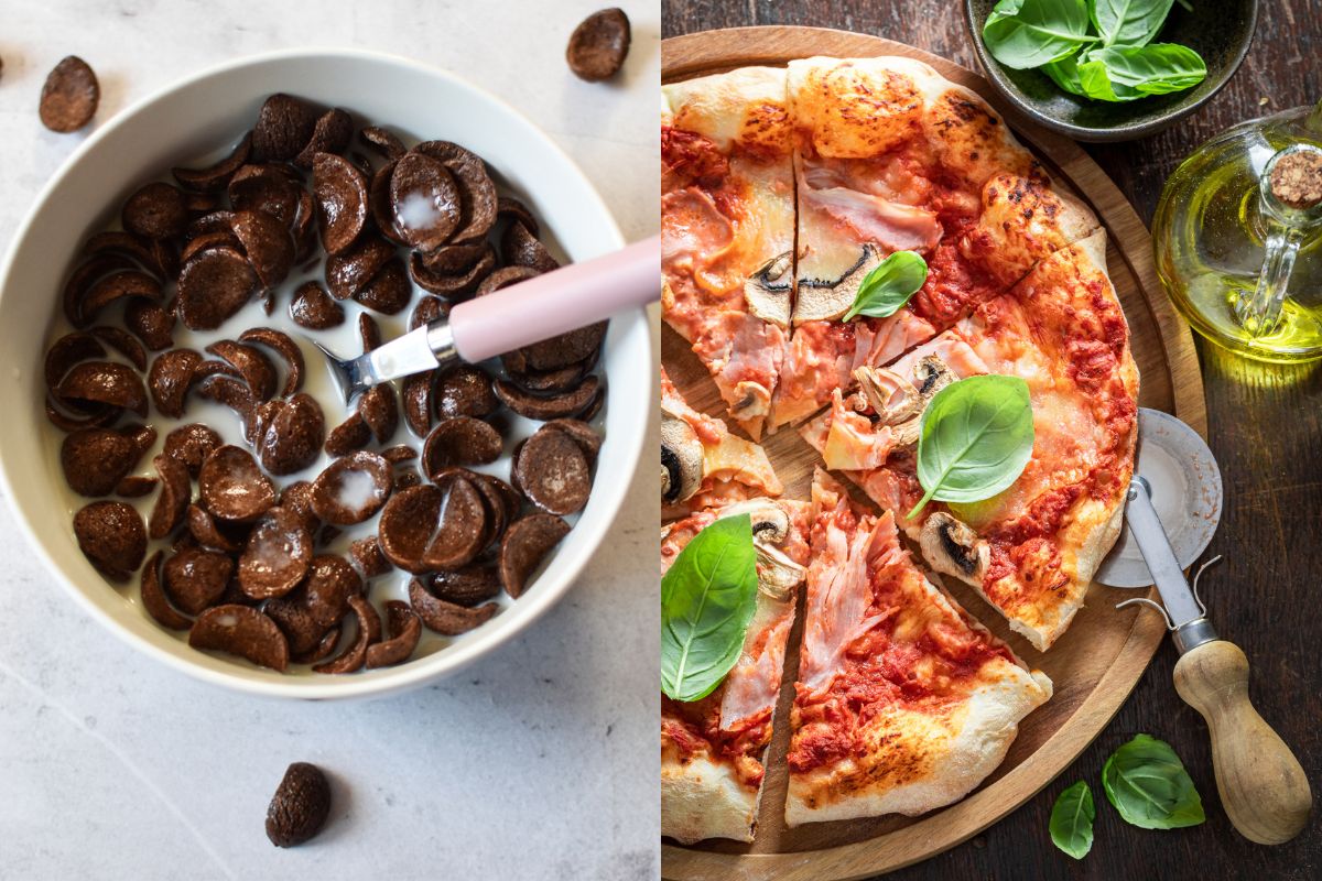 ¿Por qué es más saludable desayunar pizza en lugar de cereal con leche?