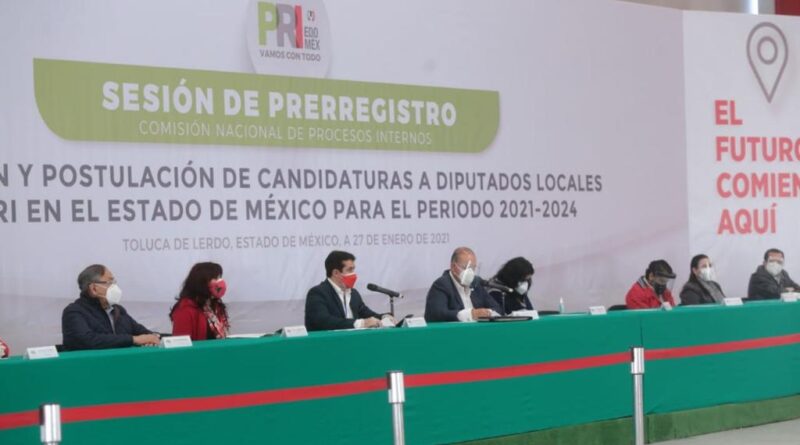 PRERREGISTROS EN EL PRI EDOMÉX