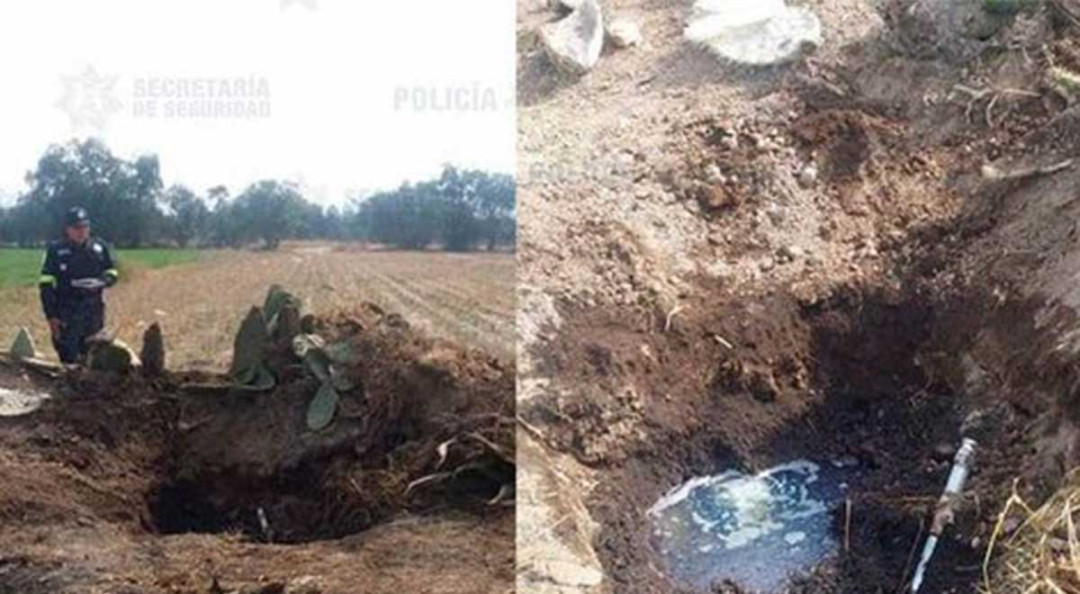 Resguardan toma clandestina localizada en Otumba