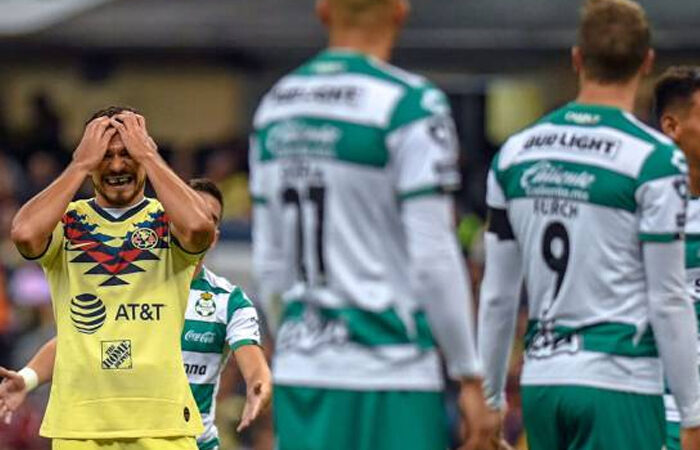 Santos salta a la cima de la clasificación general al empatar con América 1-1